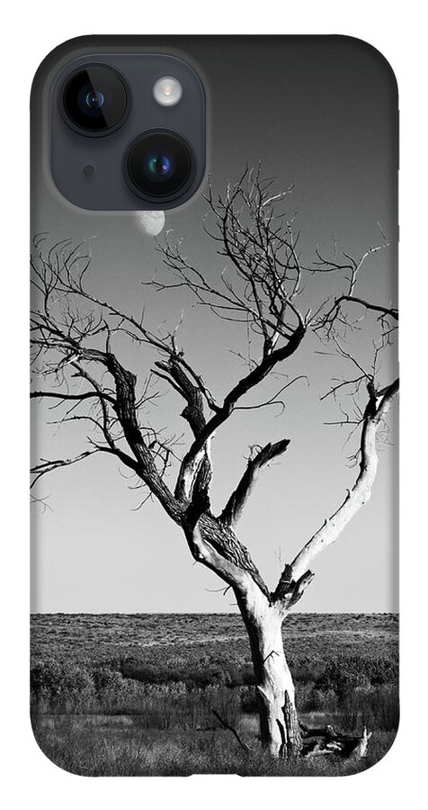 Landscapes iPhone Case featuring the photograph Moon and Memory at Bosque del Apache N M by Mary Lee Dereske