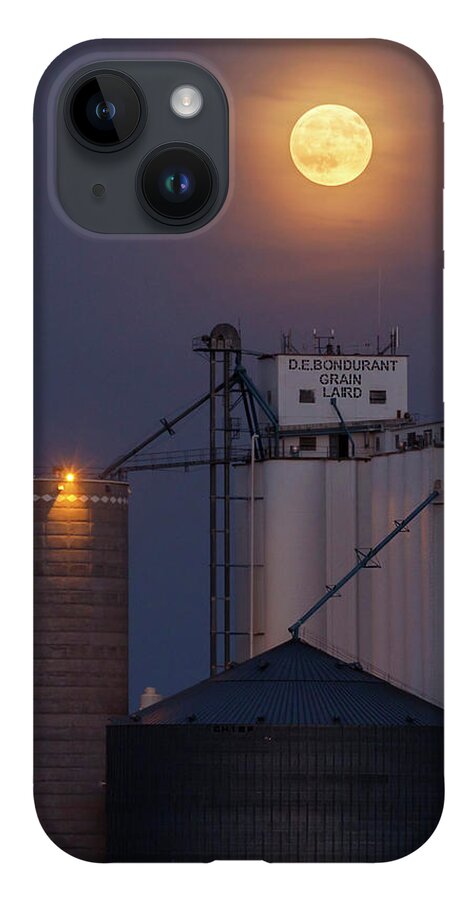 Kansas iPhone 14 Case featuring the photograph Moonrise at Laird -02 by Rob Graham