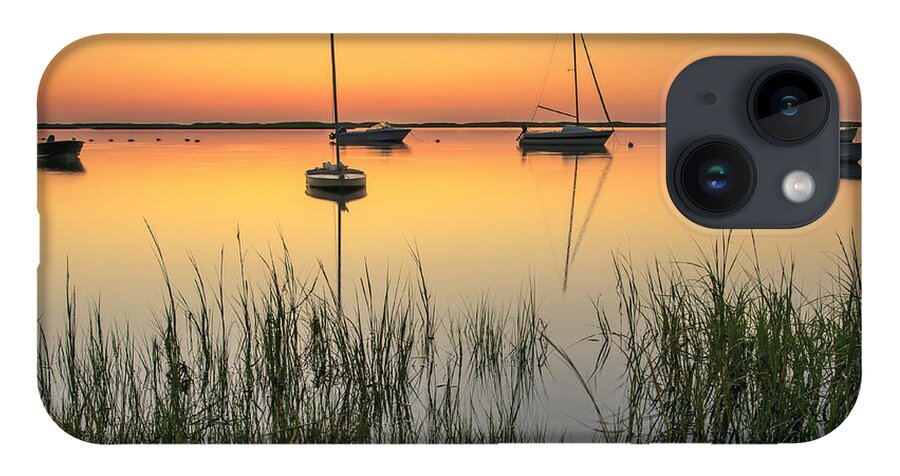 Moored Boats iPhone 14 Case featuring the photograph Moored Boats at Sunrise by Darius Aniunas