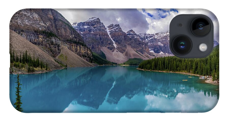 Banff iPhone 14 Case featuring the photograph Moraine lake panorama by Thomas Nay