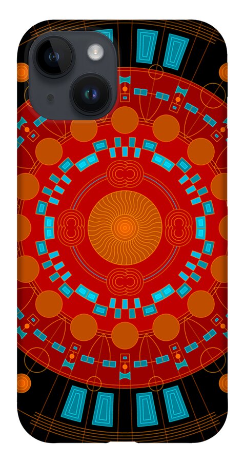 Relief iPhone Case featuring the digital art Mother color by DB Artist