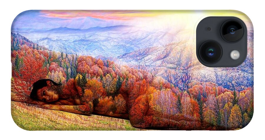 Mother Nature iPhone Case featuring the digital art Mother Nature by Lilia D