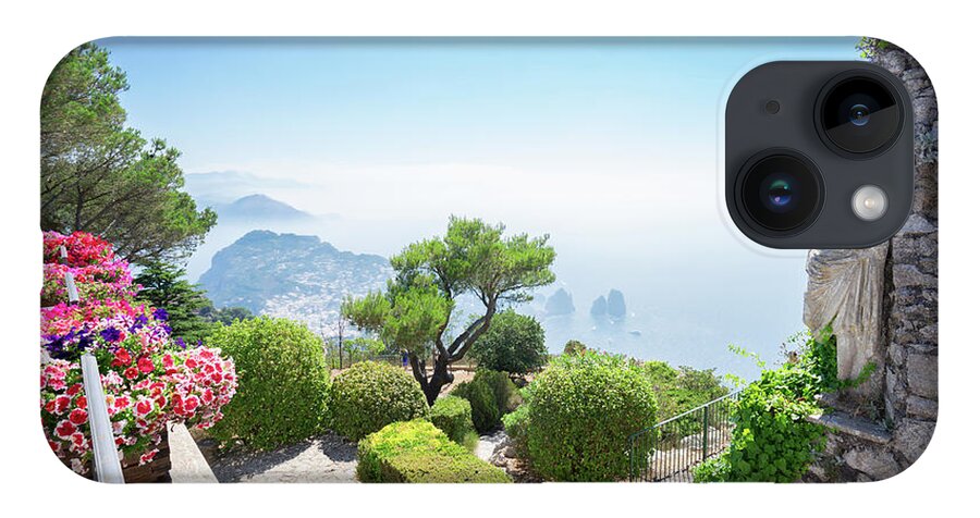 Capri iPhone 14 Case featuring the photograph mount Solaro of Capri by Anastasy Yarmolovich