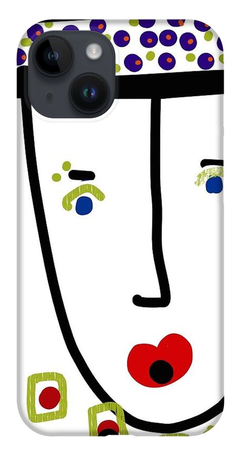  iPhone 14 Case featuring the digital art Mr. Glamour Pie by Susan Fielder