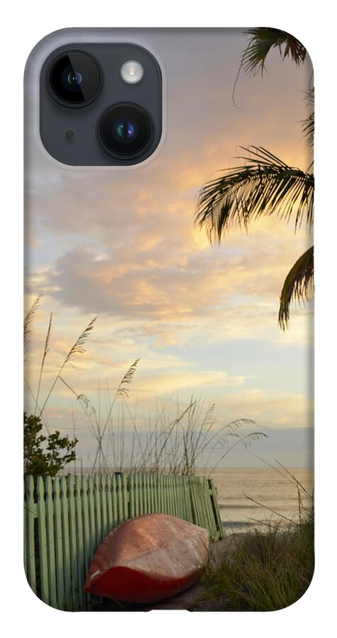 Palm Tree iPhone 14 Case featuring the photograph My Favorite Place by Alison Belsan Horton