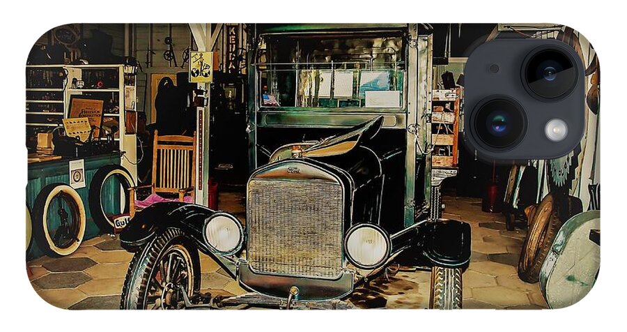 Garage iPhone 14 Case featuring the photograph My Garage Too by Randy Sylvia
