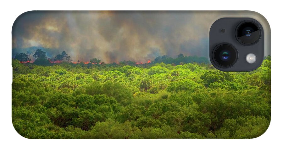 North Port Florida iPhone 14 Case featuring the photograph Myakka River Burn by Tom Singleton