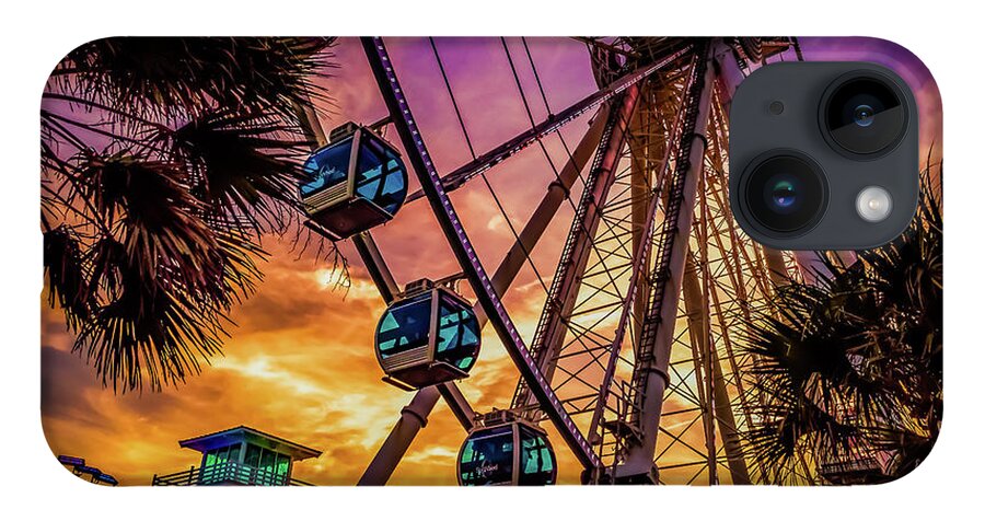 Amusements iPhone 14 Case featuring the photograph Myrtle Beach Skywheel by David Smith