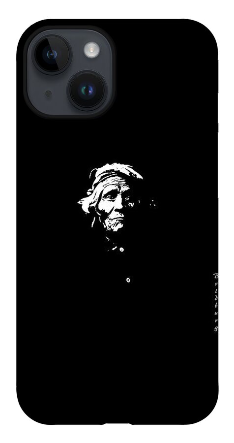 Postmodernism iPhone 14 Case featuring the digital art Native American by David Bridburg