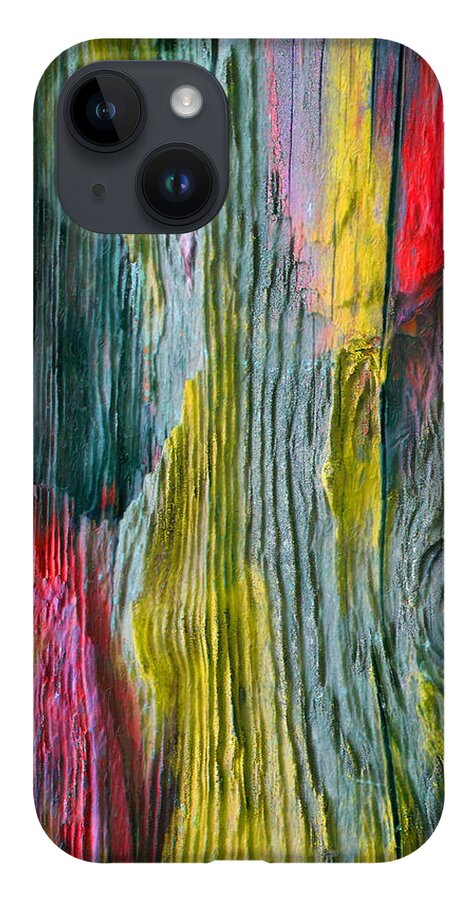 'inconsequential Beauty' Collection By Serge Averbukh iPhone 14 Case featuring the digital art Nature's Secret Code - The Wood Grain Message #5 by Serge Averbukh