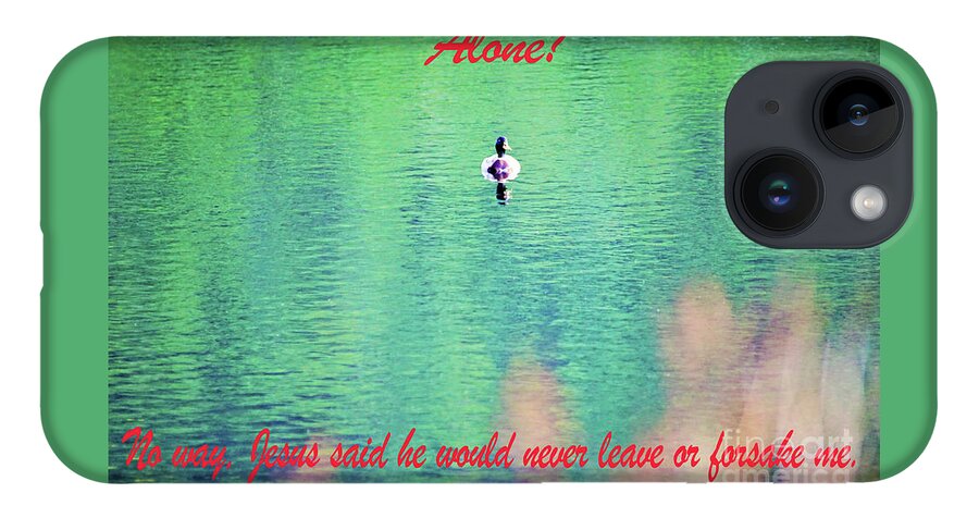 Christian iPhone Case featuring the photograph Never Alone by Merle Grenz