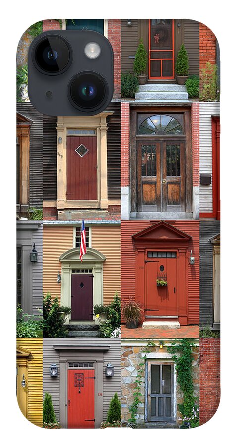 New England iPhone 14 Case featuring the photograph New England Doors #2 by Brett Pelletier