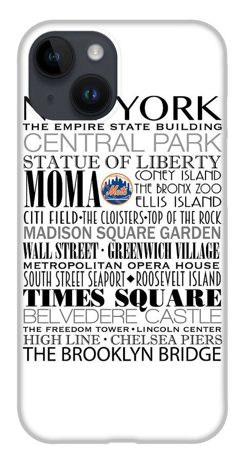 New York Mets Subway Art iPhone Case by Marian Schumer - Pixels