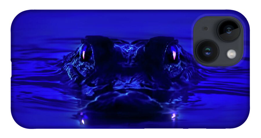 Alligator iPhone 14 Case featuring the photograph Night Watcher by Mark Andrew Thomas