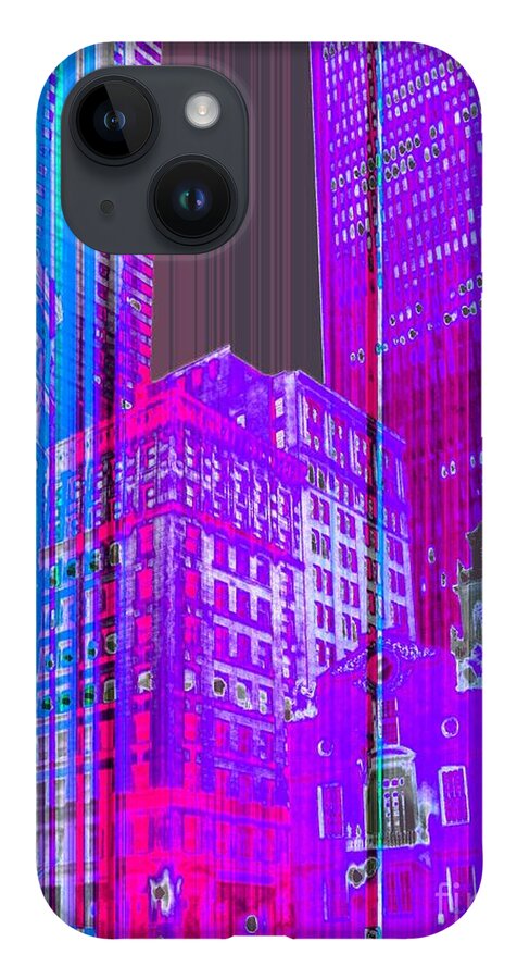 Night Life iPhone 14 Case featuring the photograph Nightlife the Psycho Way by Julie Lueders 