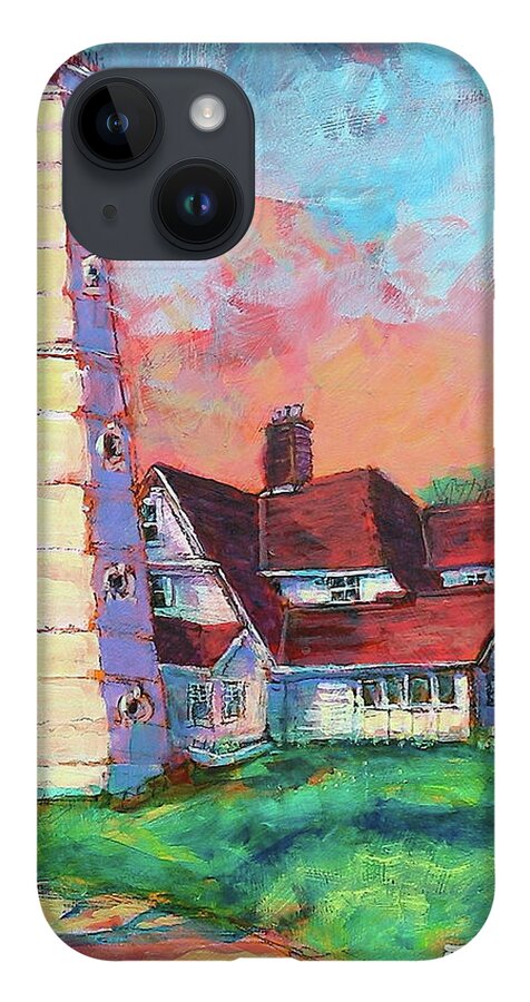 Painting iPhone 14 Case featuring the painting North Point by Les Leffingwell