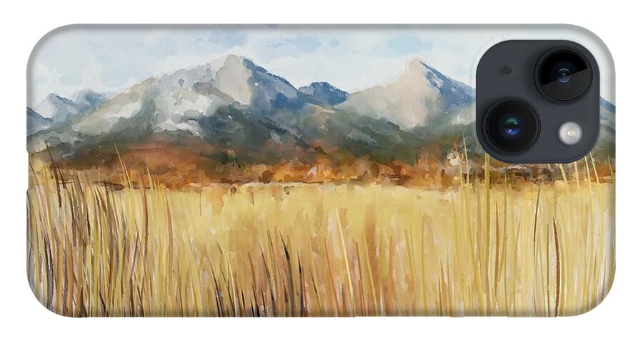 Alps iPhone 14 Case featuring the painting Not far away by Ivana Westin