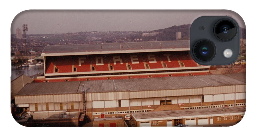  iPhone 14 Case featuring the photograph Nottingham Forest - City Ground - Executive Stand 1 - 1980s by Legendary Football Grounds