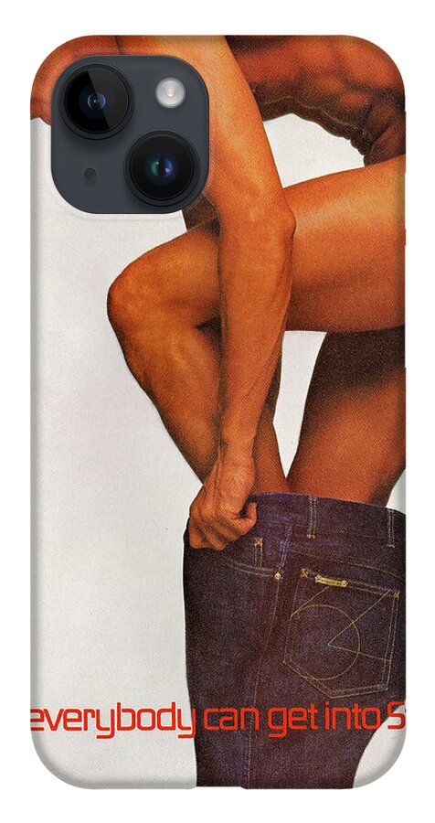 Americana iPhone 14 Case featuring the digital art Now Everybody can Get Into Studio 54 #1 by Kim Kent