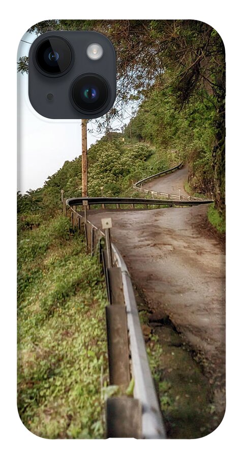 Waipio Valley iPhone 14 Case featuring the photograph Nowhere but Up by Susan Rissi Tregoning