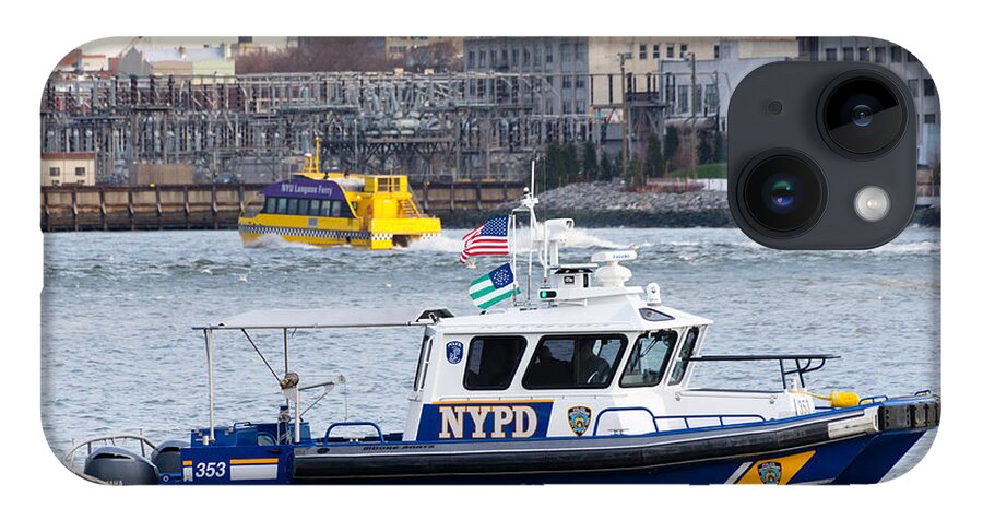 Brooklyn iPhone 14 Case featuring the photograph NYPD Harbor Unit by SR Green