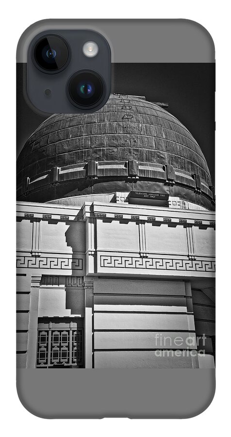 Griffith-park iPhone 14 Case featuring the photograph Observatory In Art Deco by Kirt Tisdale
