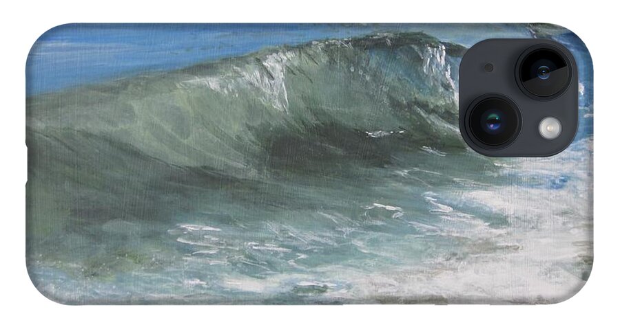 Ocean iPhone 14 Case featuring the painting Ocean Power by Paula Pagliughi