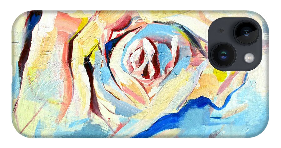 Florals iPhone 14 Case featuring the painting Ocean Rose by John Gholson