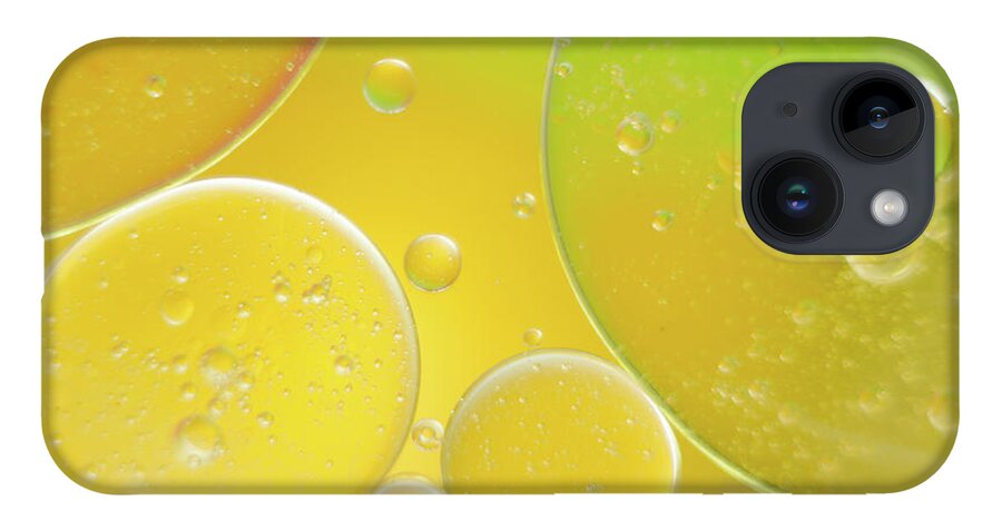 Water iPhone 14 Case featuring the photograph Oil and water bubbles by Andy Myatt