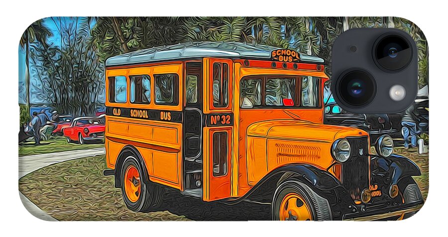 Museum iPhone 14 Case featuring the photograph Old Ford School Bus No. 32 by Ginger Wakem