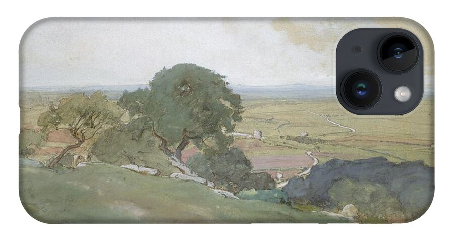 Olive Trees At Tivoli iPhone 14 Case featuring the painting Olive Trees at Tivoli by MotionAge Designs