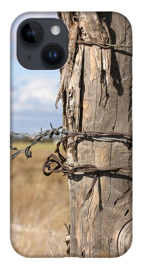 Post iPhone Case featuring the photograph Oregon Fence Post by Jeff Floyd CA