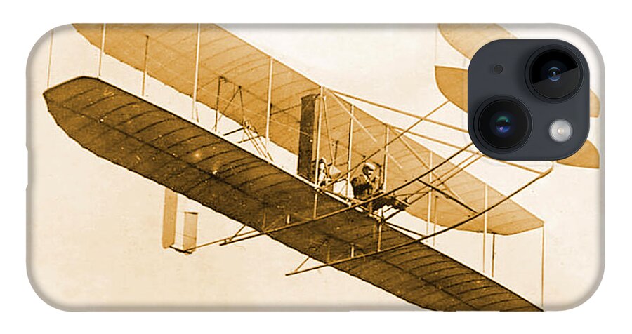 Historical iPhone 14 Case featuring the photograph Orville Wright In Wright Flyer 1908 by Science Source