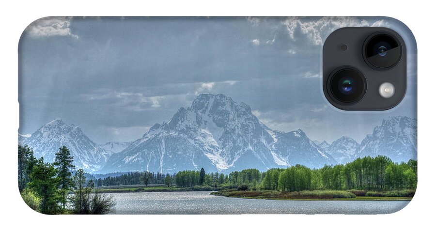 Oxbow Bend iPhone 14 Case featuring the photograph Oxbow Bend Sun Rays by David Armstrong