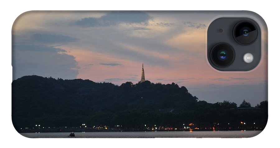 China iPhone Case featuring the photograph Pagoda in the Sunset by Jason Chu