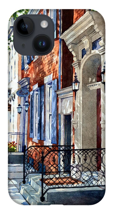 Landscape iPhone 14 Case featuring the painting Painted Memories by Mick Williams