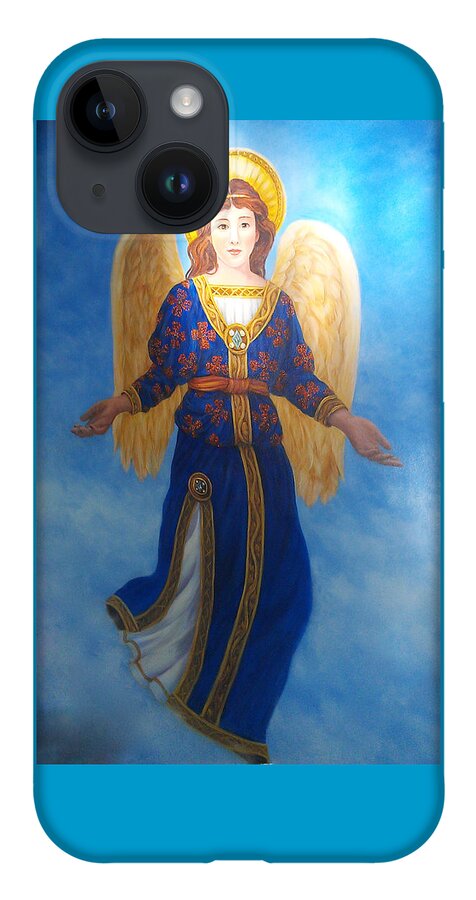 Religious iPhone Case featuring the painting Pam's Angel by Lynne Pittard