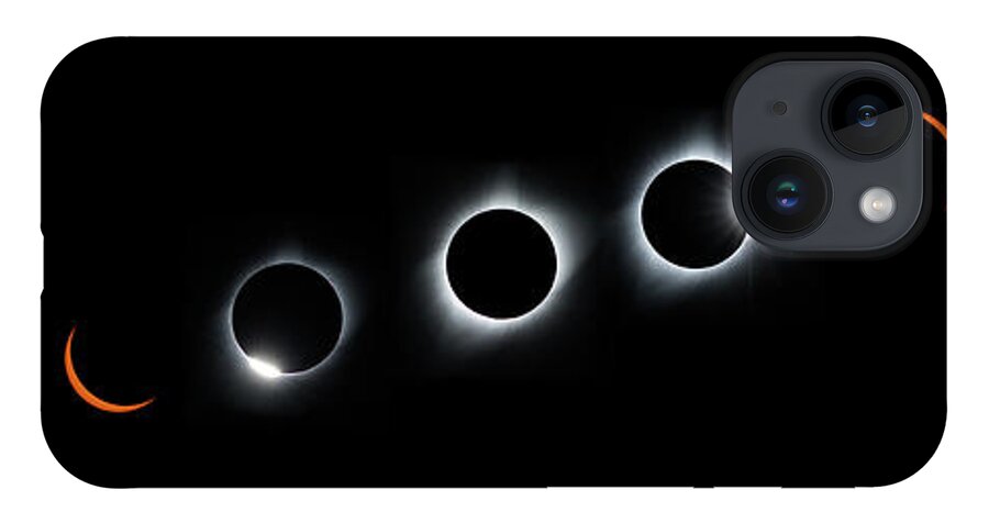 Eclipse iPhone 14 Case featuring the photograph Panorama of the Great American Eclipse by Tony Hake