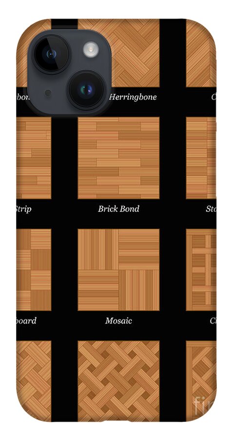 Parquet Floor Pattern Parquetry Black iPhone Case by Peter Hermes Furian -  Fine Art America