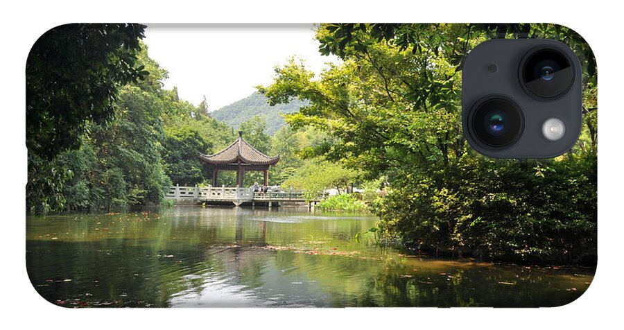 Lake iPhone 14 Case featuring the photograph Peaceful Lake of Li'an Temple by Jason Chu