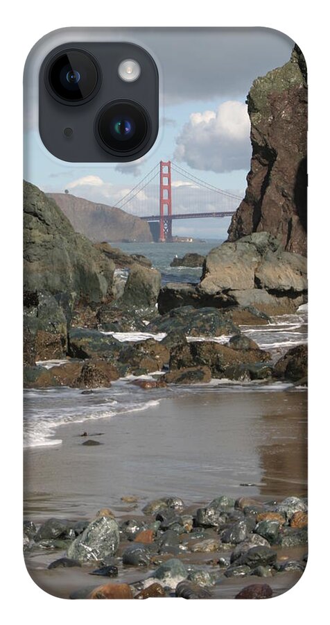 Golden Gate Bridge iPhone Case featuring the photograph Peek-a-boo Bridge by Jeff Floyd CA