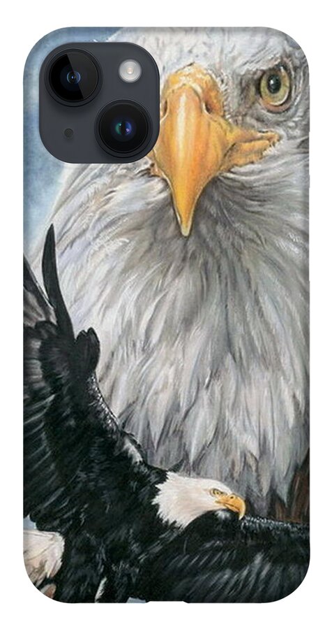 Bald Eagle iPhone Case featuring the mixed media Peerless by Barbara Keith