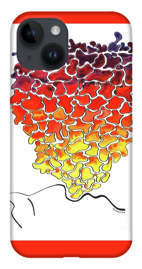Hawaii iPhone 14 Case featuring the painting Pele Dreams by Diane Thornton
