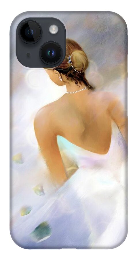 Woman iPhone 14 Case featuring the digital art Petals by Sand And Chi