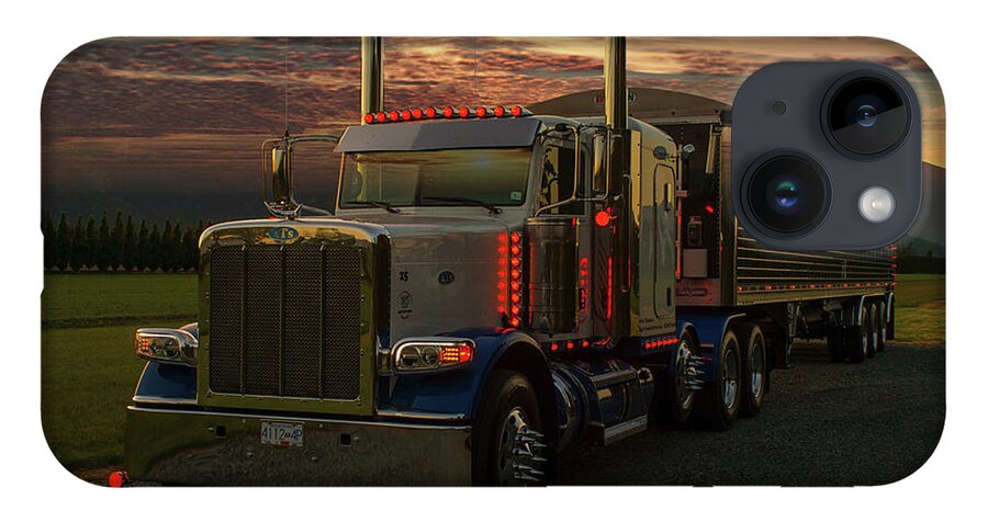 Big Rigs iPhone 14 Case featuring the photograph Peterbilt at Dusk by Randy Harris