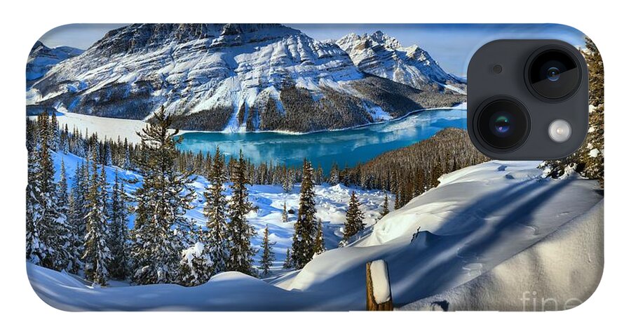 Peyto iPhone Case featuring the photograph Peyto Lake Winter Paradise by Adam Jewell