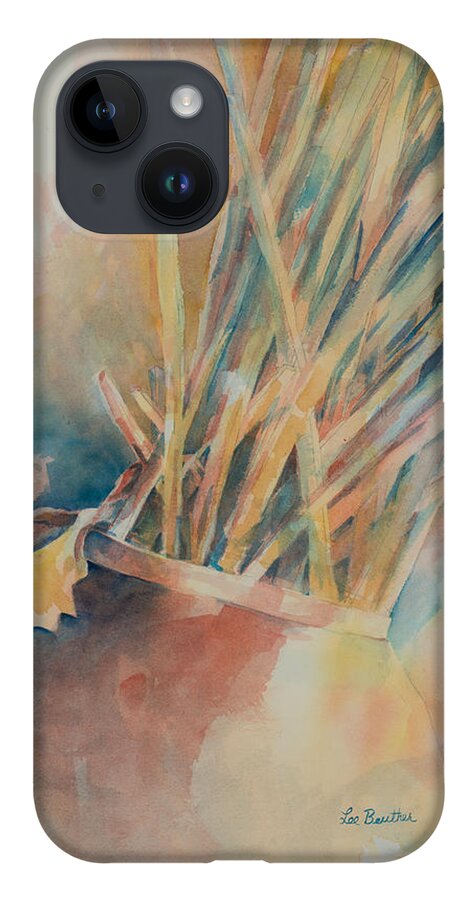 Watercolor iPhone 14 Case featuring the painting Pickup Sticks by Lee Beuther
