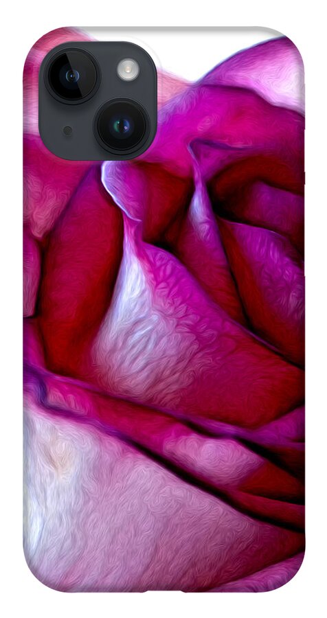 Rose iPhone 14 Case featuring the photograph Pinked Rose Details by Bill and Linda Tiepelman