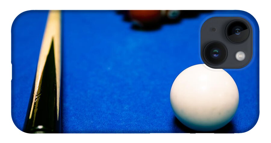 Pool iPhone 14 Case featuring the photograph 8 Ball Pool Table by Andy Myatt