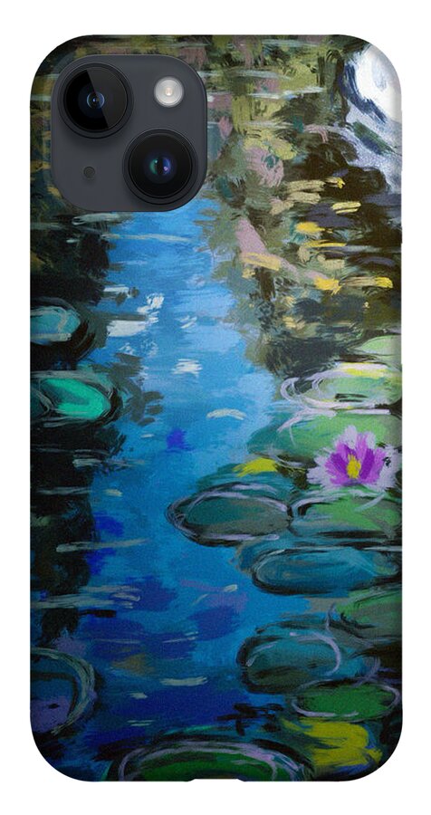 Pond iPhone Case featuring the painting Pond In Monet Garden by Vit Nasonov